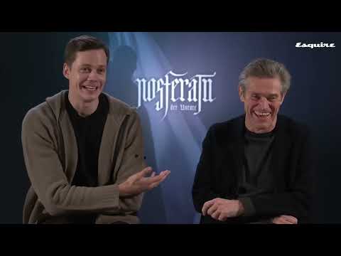 Bill Skarsgård and Willem Dafoe talks Robert Eggers' 'Nosferatu' 2024 Interview (addition to review)