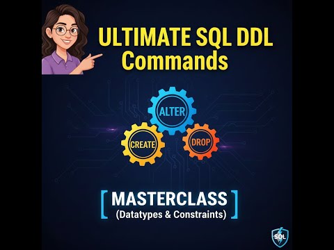 Ultimate Guide to SQL  DDL — CREATE/ALTER/DROP + Data Types & Constraints (Beginners Tutorial 2025)