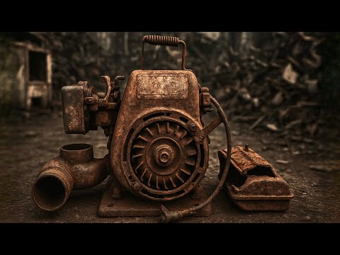 Restoring a Water Pump Found After the 2015 California Scrap Yard Fire #restoration #revival