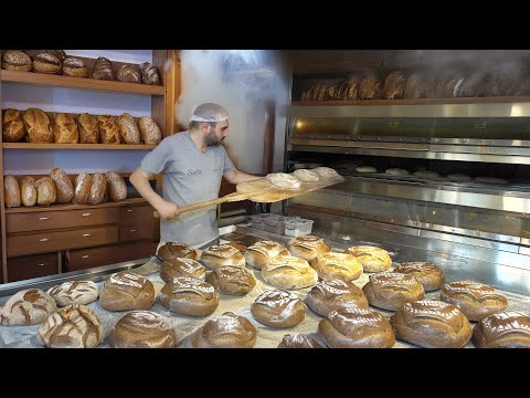 The best breads of Turkish cuisine! Sourdough village breads, various pastries I Street Food
