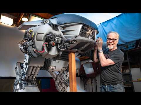 Adam Savage Meets the Original ED-209 From RoboCop!