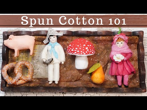 Spun Cotton Techniques: How To / Beginner Spun Cotton Tutorial | Dolls, Animals & Ornaments