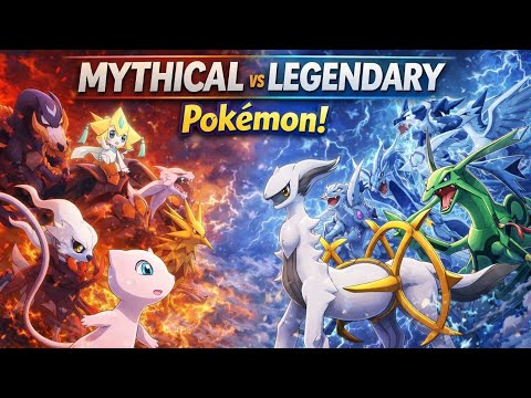 Mythical vs Legendary Pokémon: The ULTIMATE Guide