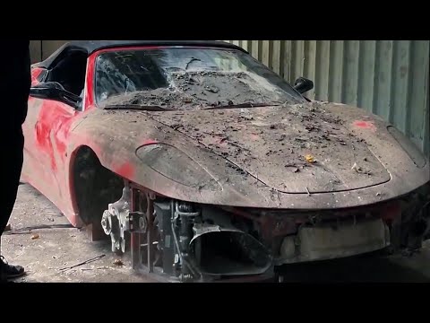 Restoring the old abandoned Ferrari 430 like a pile of scrap – can the engine still roar again?