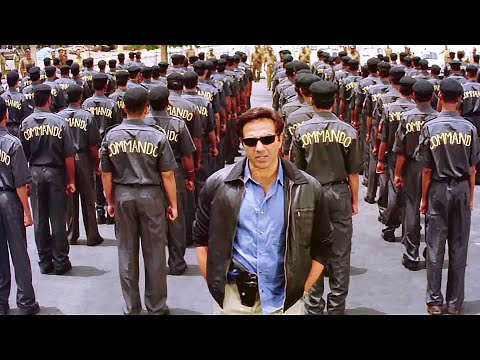 कमांडोज़ के बीच बहरूपिया को पहचाना ? - इंडियन सनी देओल ज़बरदस्त पोलिस सीन | Indian | Sunny Deol