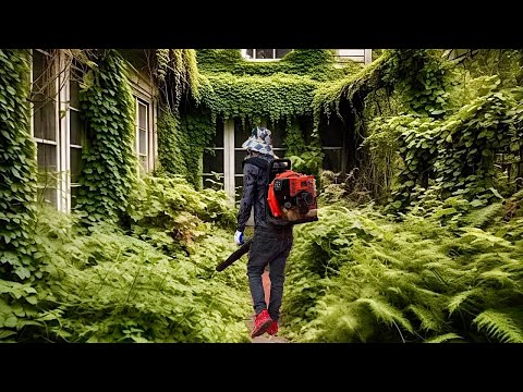 DIATOP company sent equipment to help us clean up mow this wonderful garden | Transformation garden