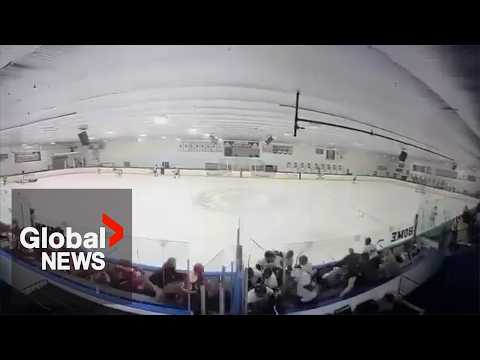 Video captures chaos inside Rhode Island ice rink during shooting that killed 2