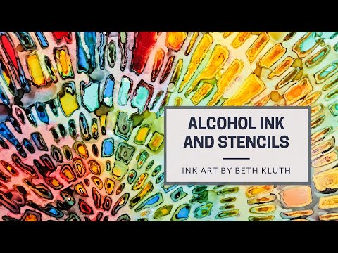 Alcohol Ink and Stencils