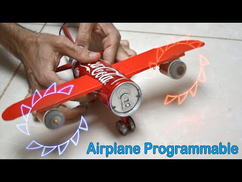 How to make an airplane programmable with a Coca Cola can and LED fans