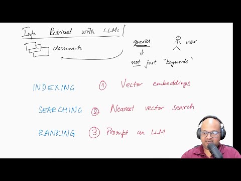 Search with LLMs and vector embeddings