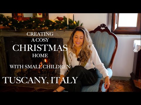 Preparing for Christmas w Small Children: Baking, Foraging, Homemade Decorations in Tuscany, Italy