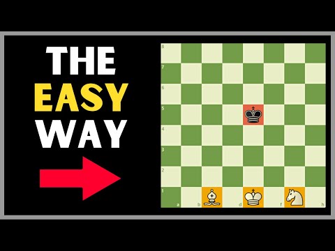 Knight + Bishop Checkmate (THE EASY WAY)