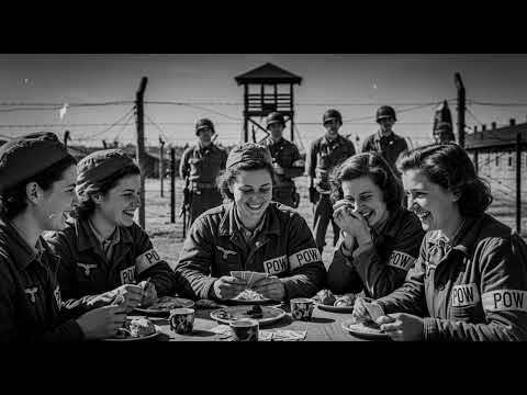 Instead Of Screams And Chains — German Female POWs Smiled At Full Tables And Games In Camps