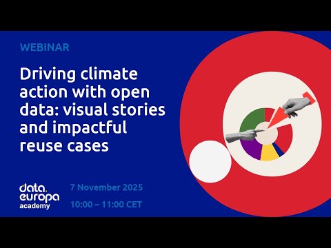 'Driving climate action with open data: visual stories & impactful reuse cases' data.europa academy
