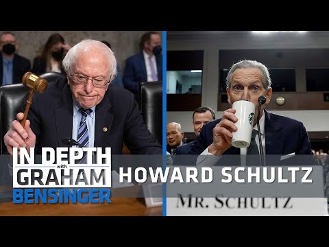 Starbucks’ Howard Schultz: Sparring Bernie Sanders on Capitol Hill