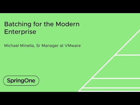 Batching for the Modern Enterprise