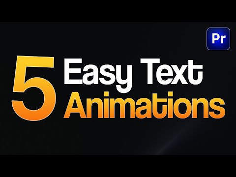 5 Easy Smooth Text Animations in Adobe Premiere Pro