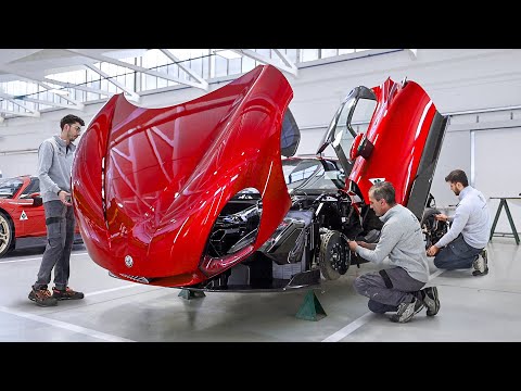 How They Build Extremely Powerful Alfa Romeo Supercars by Hand - Inside Production Line Factory
