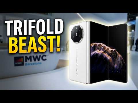 TriFold Beast? HUAWEI Mate XTs First Look at MWC