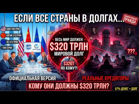 Если ВСЕ страны в долгах, то кто КРЕДИТОР? Главная тайна экономики