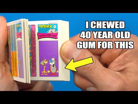 I chewed 40 year old Gum for this Nickelodeon Flipbook