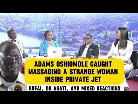 Arise On Fire — Rufai, Abati React After Oshiomole Is Caught Massaging A Woman Inside Private Jet