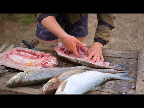 Живём в селе, ловим рыбу и едим. Рыбные котлеты. Балык. Вкусно и просто.