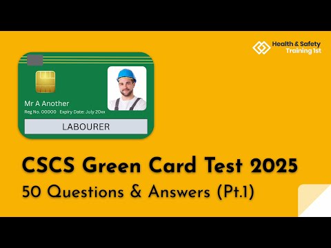 CSCS Green Card Practice Test 2025 | 50 Questions & Answers