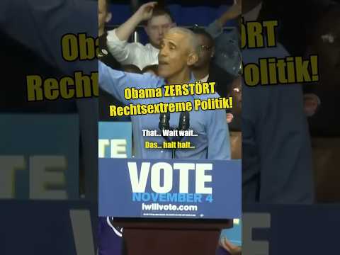 Obama ZERLEGT Trump!