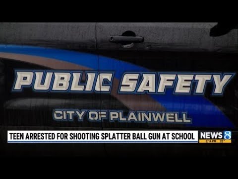 Teen arrested for shooting splatter ball gun at school