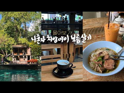 나혼자 치앙마이 몰아보기🍤당신은 치앙마이에 가고싶어 질 것이다(진지) • 다먹고옴 | 동네별맛집/선데이마켓/카페/각종숙소 | 태국 치앙마이 여행 브이로그 총합본