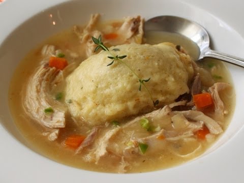 Chicken & Dumplings - Stewed Chicken with Thyme Creme Fraiche Dumplings