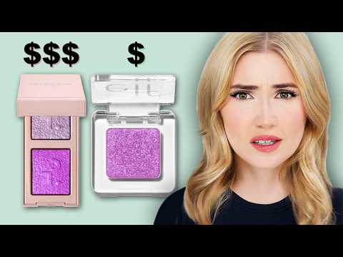 Testing Expensive Makeup VS. Their VIRAL Dupes ... again