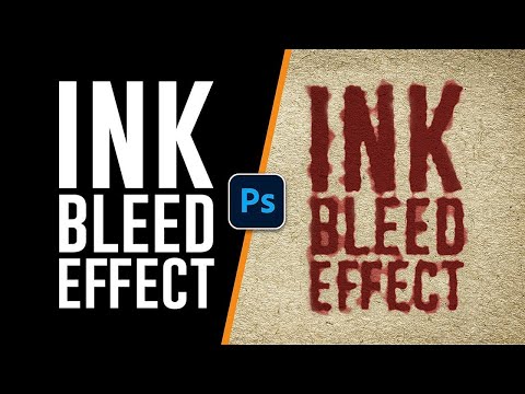 Make Your Text Bleed! INK BLEED EFFECT in Photoshop