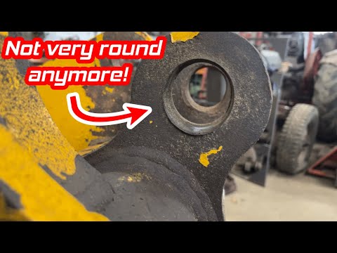 Line boring a JCB tool carrier headstock