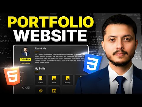 Build a Complete Portfolio Website with HTML & CSS | CSS Full course #09