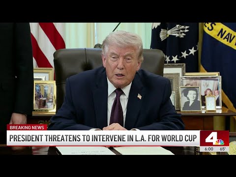 Trump threatens LA after signing executive order on voter list