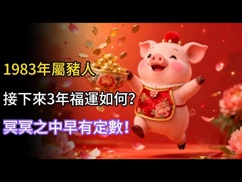 1983年屬豬人，今年42歲，接下來3年福運如何？冥冥之中早有定數！#屬豬 #1983年屬豬 #癸亥豬 #豬年運勢 #生肖運勢 #生肖 #運勢 #命理 #八字 #財運 #事業運 #轉運 #風水