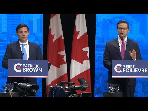 Poilievre and Brown debate over blockades and protests in Canada