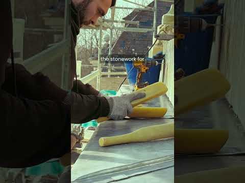 Spectacular restoration of château coat of arms #historicalrestoration #frenchchateau