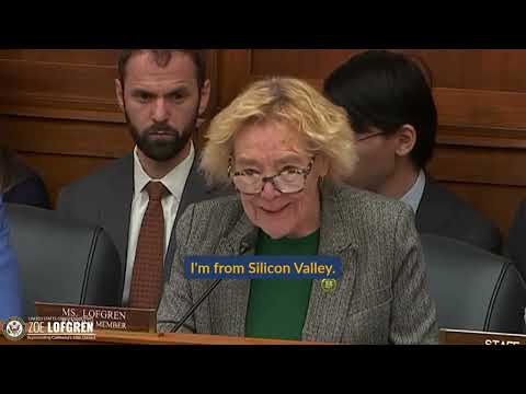 Lofgren Weighs in on America's AI Action Plan