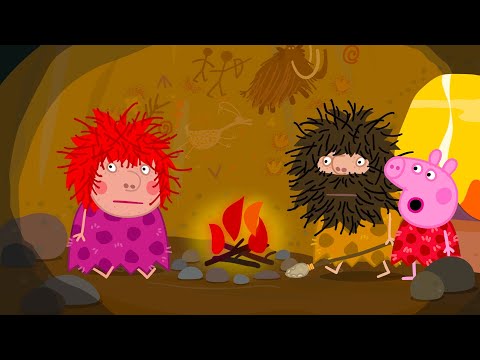 Peppa Pig Travels Back In Time To The Stone Age | Kids TV And Stories