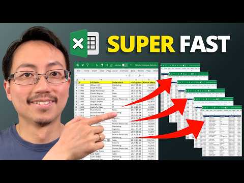 Split Excel Data to Separate Tabs (Worksheets)