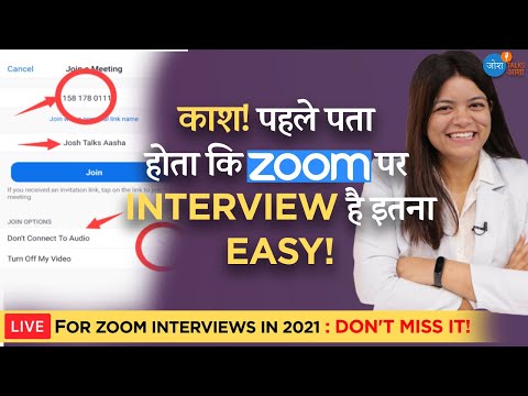 Zoom पर Interview हो तो ऐसे style में दें!Zoom Interview 2021 Tips💯😎| Career101| Josh Talks Aasha