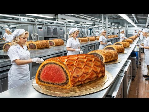 Inside a Modern Beef Wellington Factory: How Wagyu Is Made (Kobe To Beef Wellington) Full Process