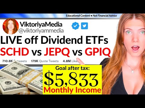 LIVING Off THESE Dividend ETFs FOREVER? (SCHD vs JEPQ vs GPIQ)