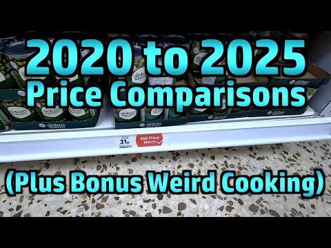 Comparing Some 'Budget Challenge' Prices 2020 vs 2025 (Also Bonus Weird Cooking)