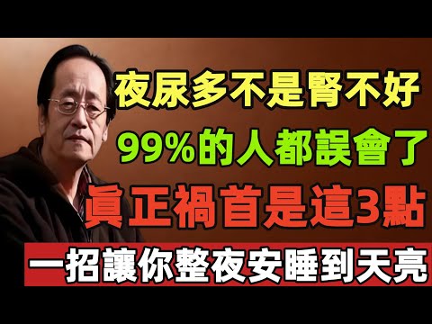 倪海厦：夜尿多不是腎不好！99%的人都誤會了！眞正禍首是這3點，一招讓你整夜安睡到天亮！