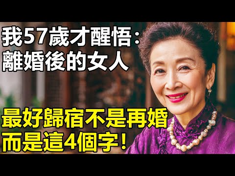 再婚絕不是女人最好的歸宿？我57歲才醒悟：這4個字徹底戳破了「搭夥過日子」的殘酷真相！【養老|情感|生活|孩子】