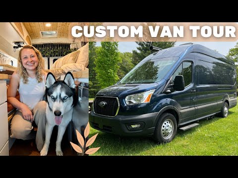 FULL TOUR of my NEW Ford Transit Camper Van! π Professional Van Conversion by Drifter Vans